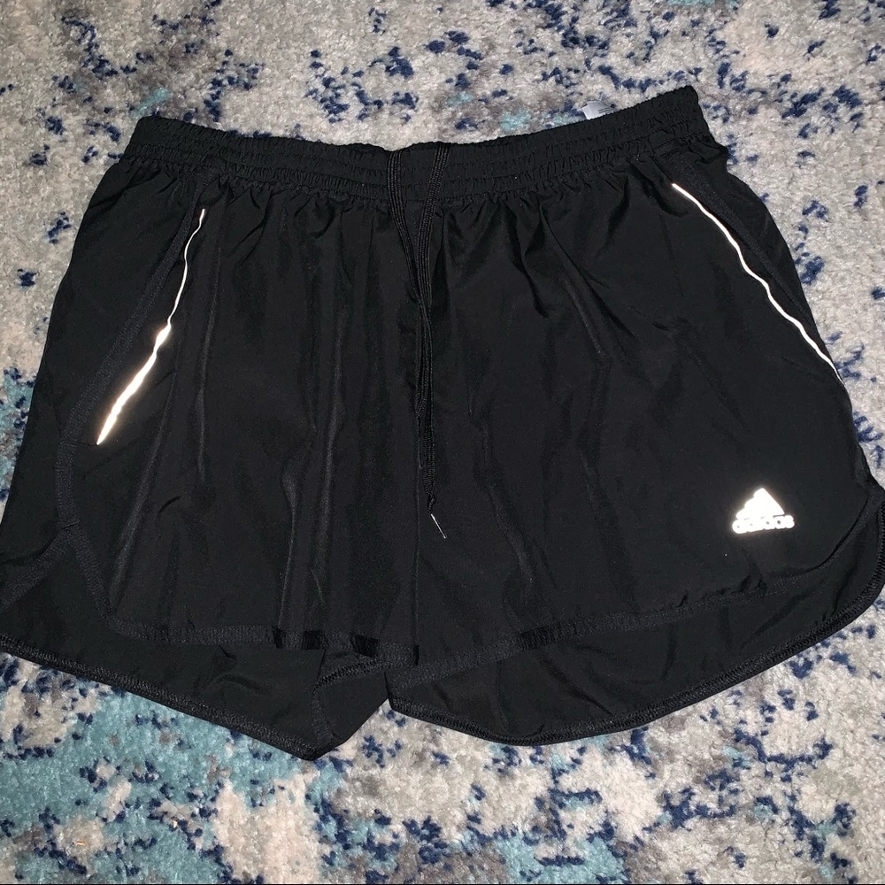 ADIDAS black running shorts